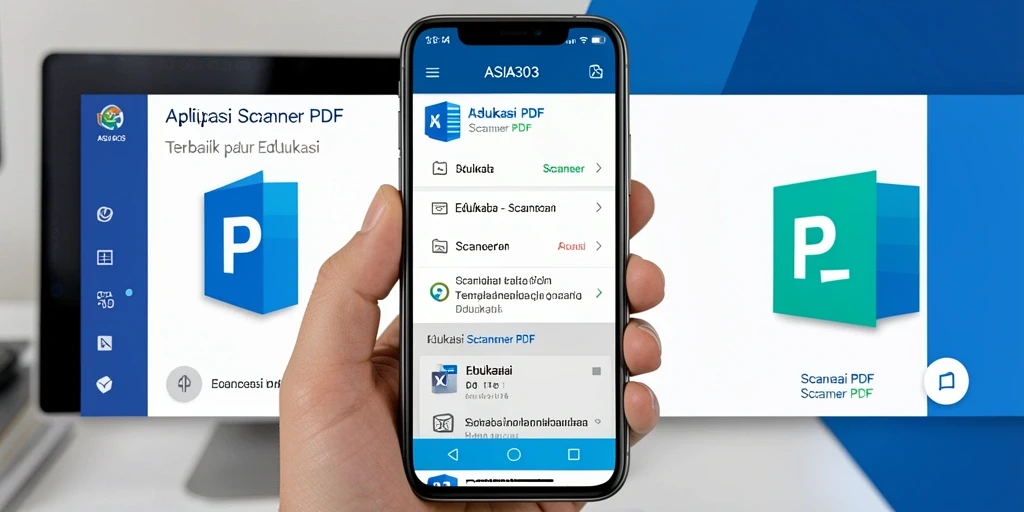 Tampilan antarmuka aplikasi Scanner PDF ASIA303 yang user-friendly.