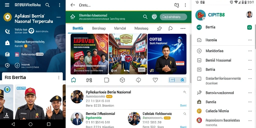 Tampilan antarmuka aplikasi CIPIT88 yang modern dan informatif.