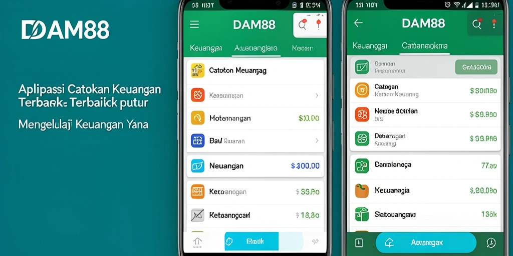 Tampilan antarmuka DAM88 yang memudahkan pengelolaan Catatan Keuangan.