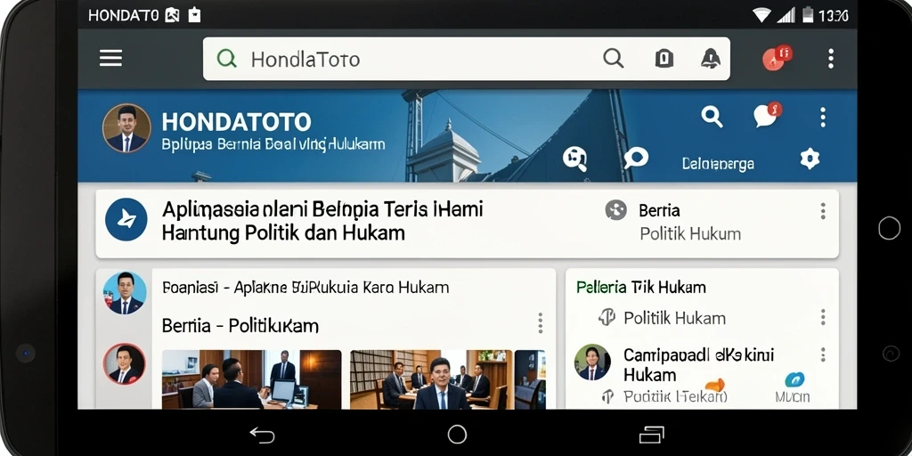 Tampilan antarmuka aplikasi HONDATOTO yang informatif dan interaktif.
