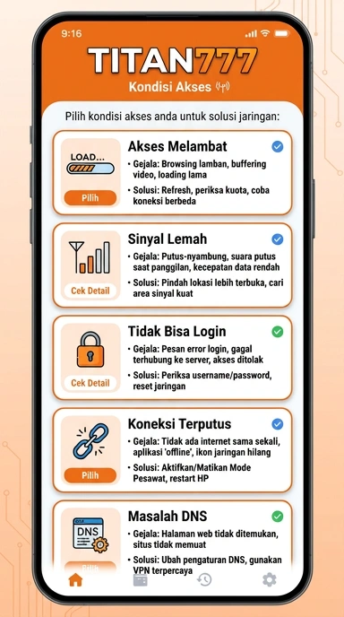 Tampilan link alternatif titan777