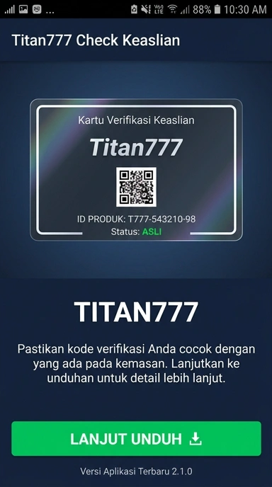 Tampilan kanal resmi titan777